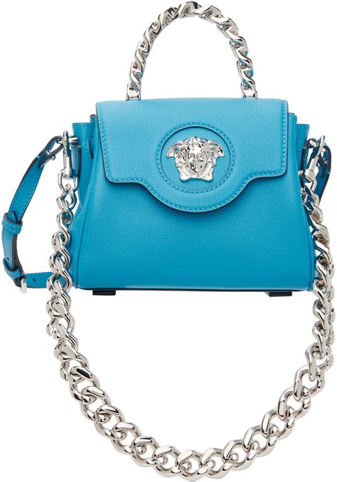 versace blue medusa bag